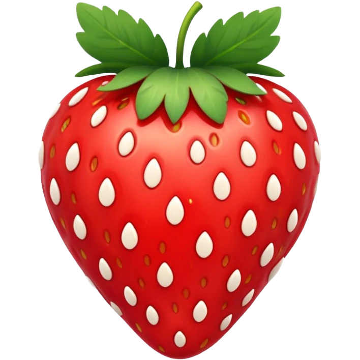 A strawberry with cartoony hearts in it emoji