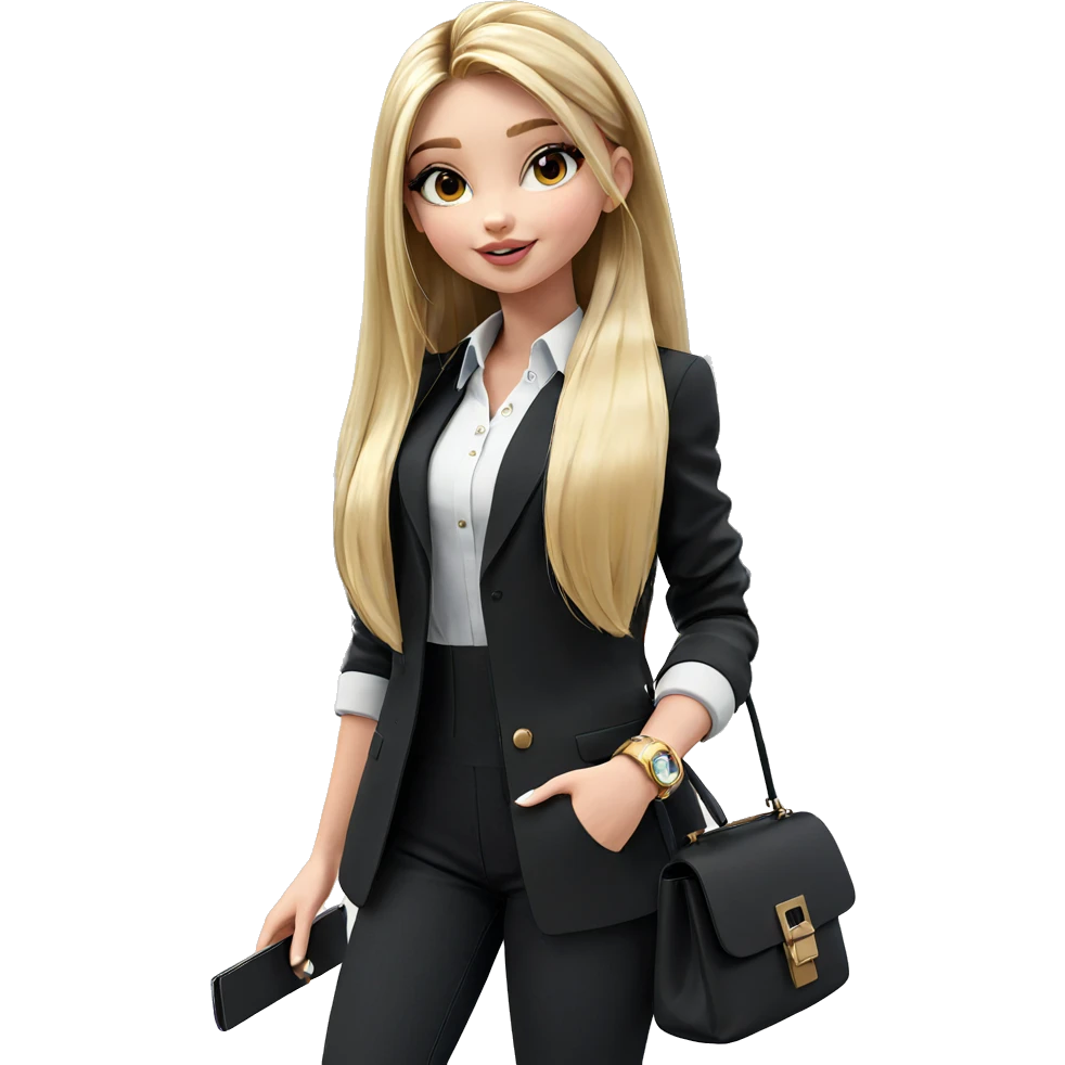 smiling girl in cityscape emoji