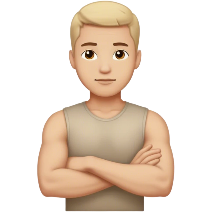Man with arms crossed  emoji