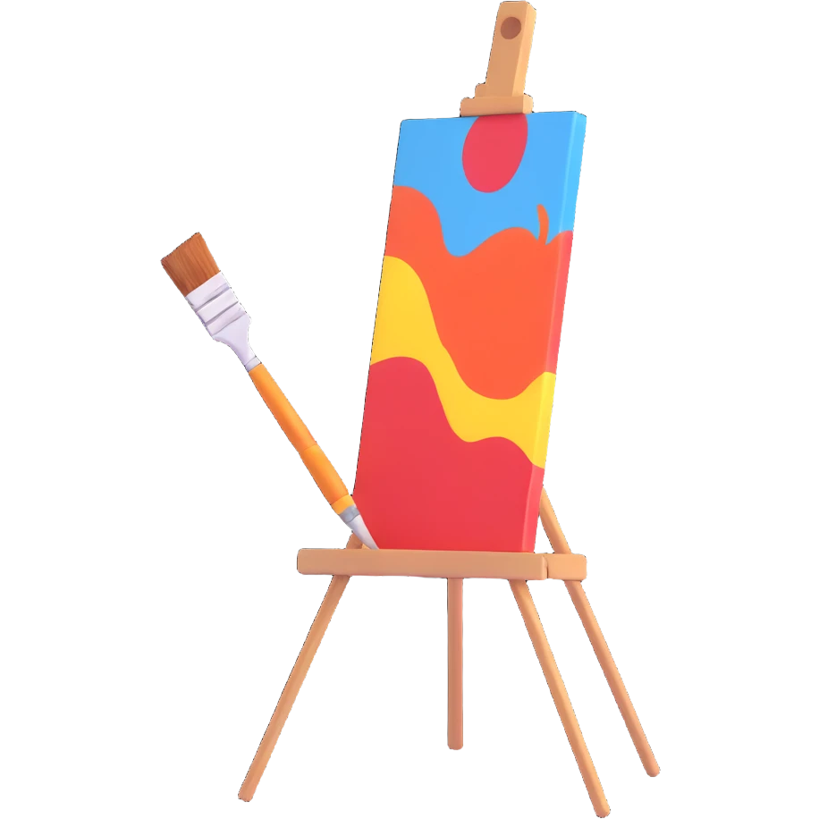 colorful painting canvas emoji