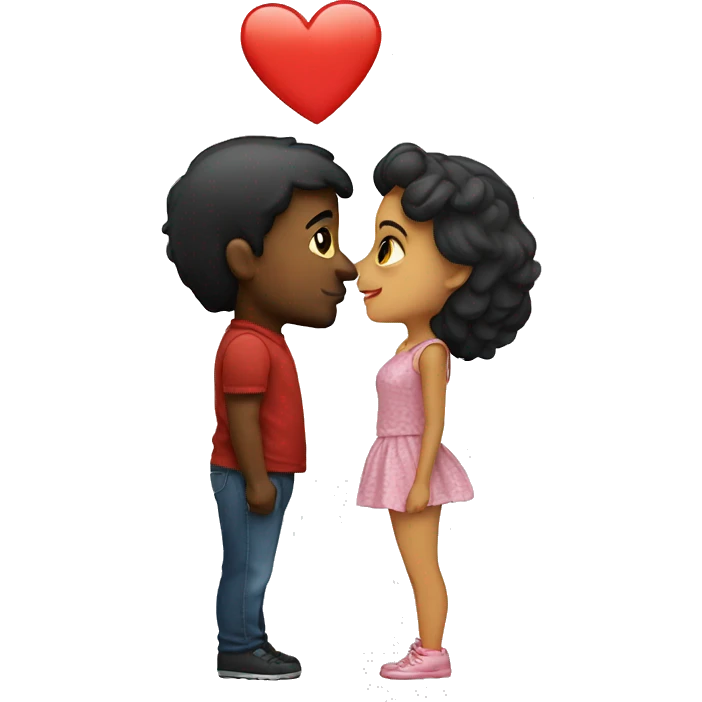 Kiss love girl and man emoji