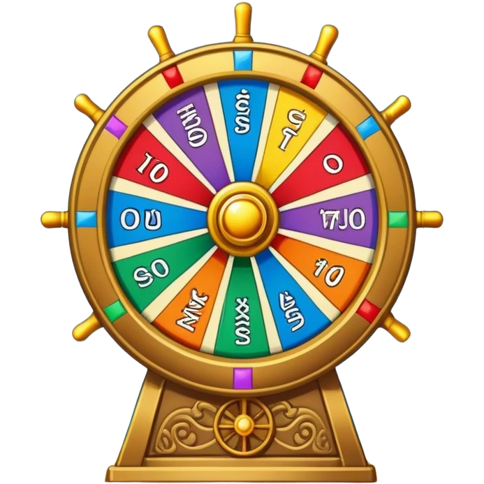 Tarot card with wheel of fortune on it emoji