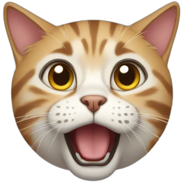 Cat shock emoji