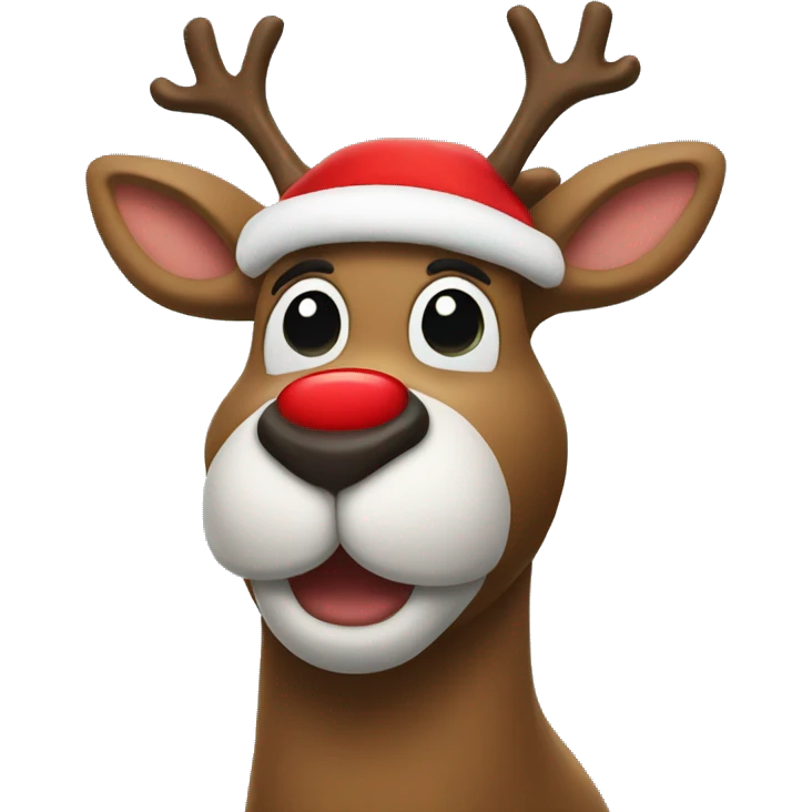 Red Nosed Reindeer emoji