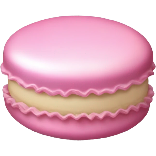 Pink maccarone emoji