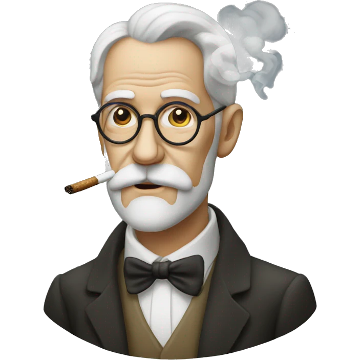 Freud smoking  emoji