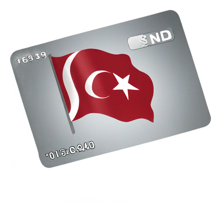 Turkey flag credit card  emoji