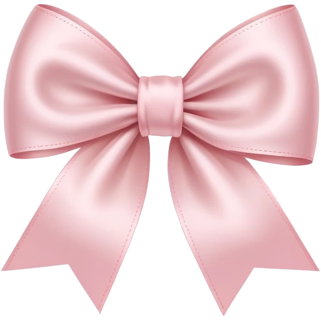 Light pink thin ribbon bow emoji