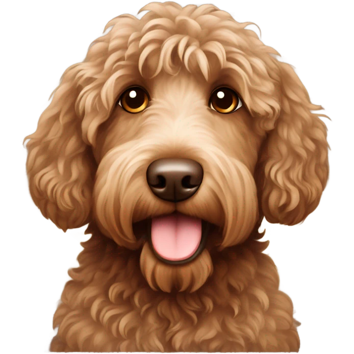 Australian labradoodle brown emoji