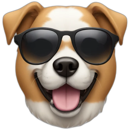 dog with shades emoji