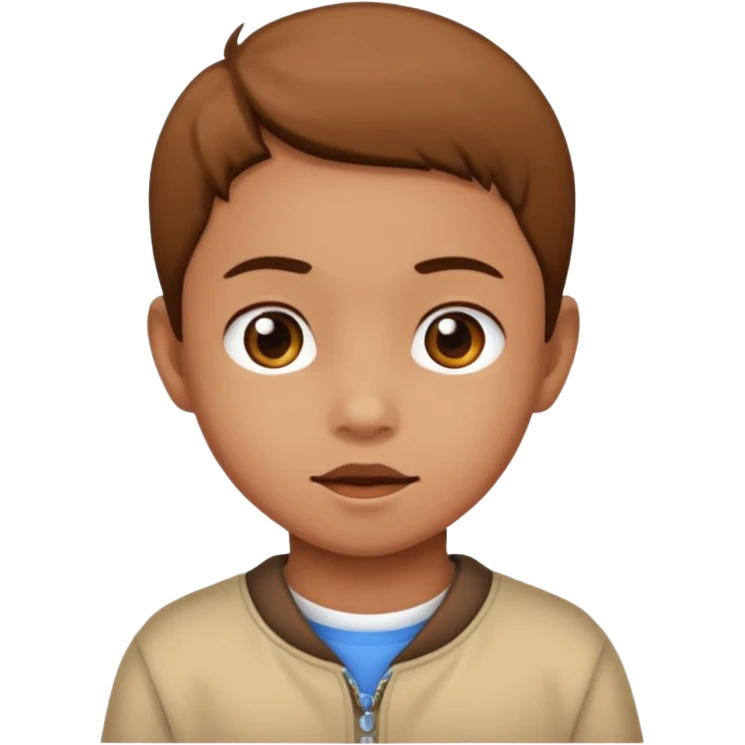 kayumanggi color of a child emoji