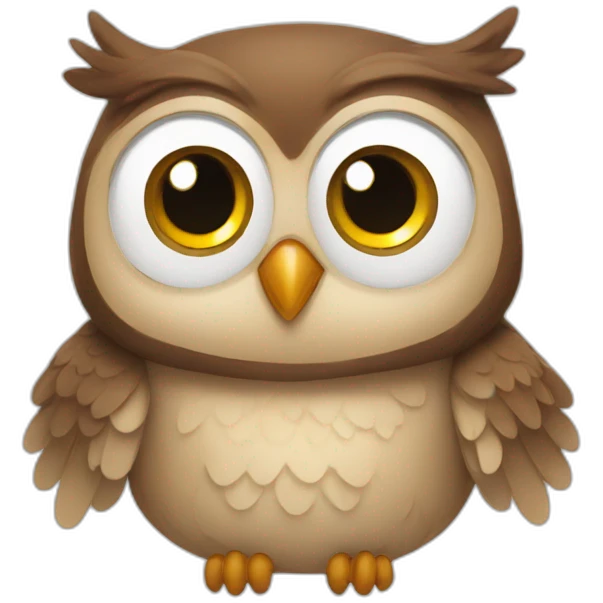 Happy owl emoji