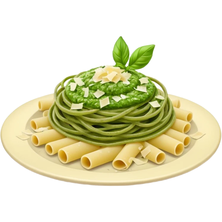 pasta with pesto emoji
