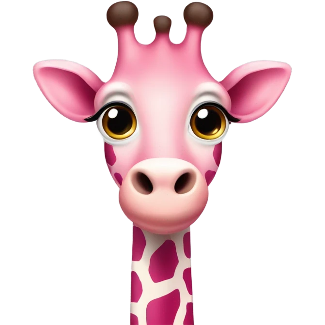 pink giraffe emoji cute  emoji