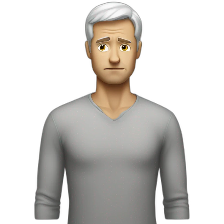 stressed out white man emoji