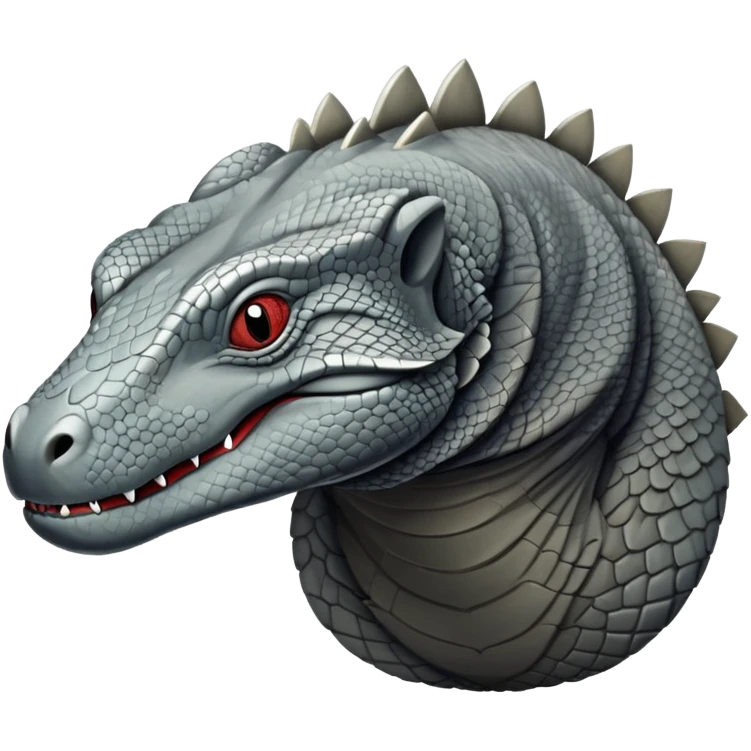 komodo dragon grey emoji