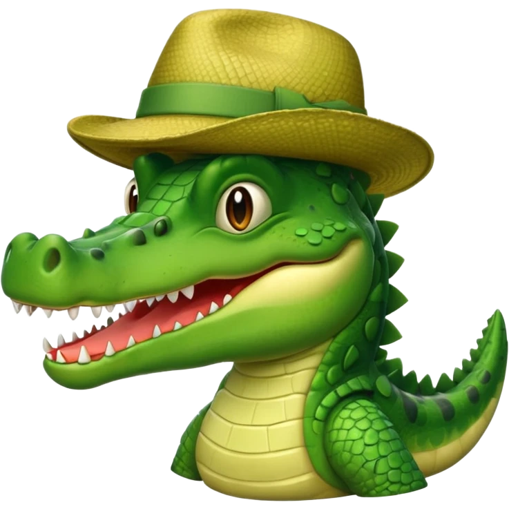 crocodile in hats emoji