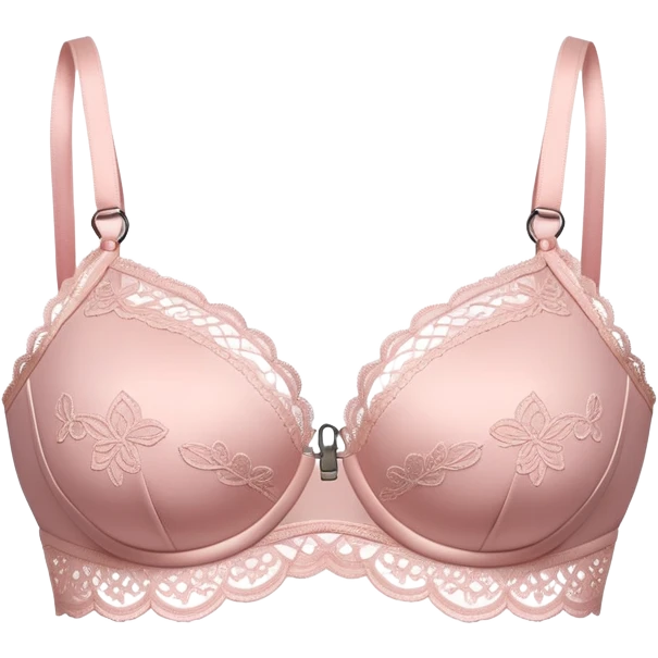 ultra realistic powder pink lace bra emoji
