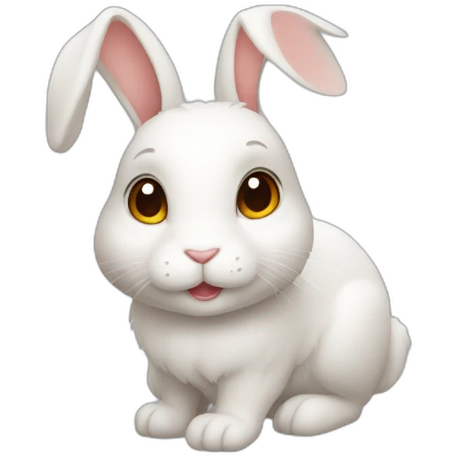 a cute rabbit emoji