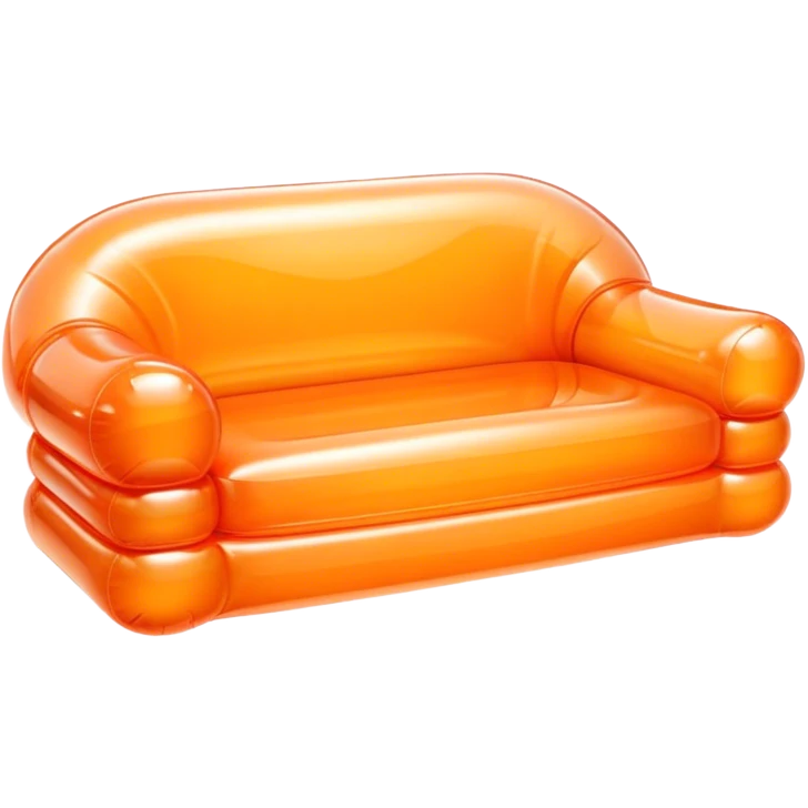  Orange Inflated transparent sofa  emoji