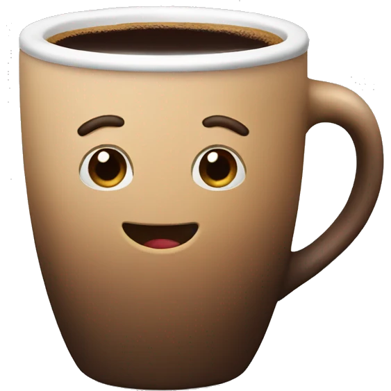 coffee in brown mug emoji