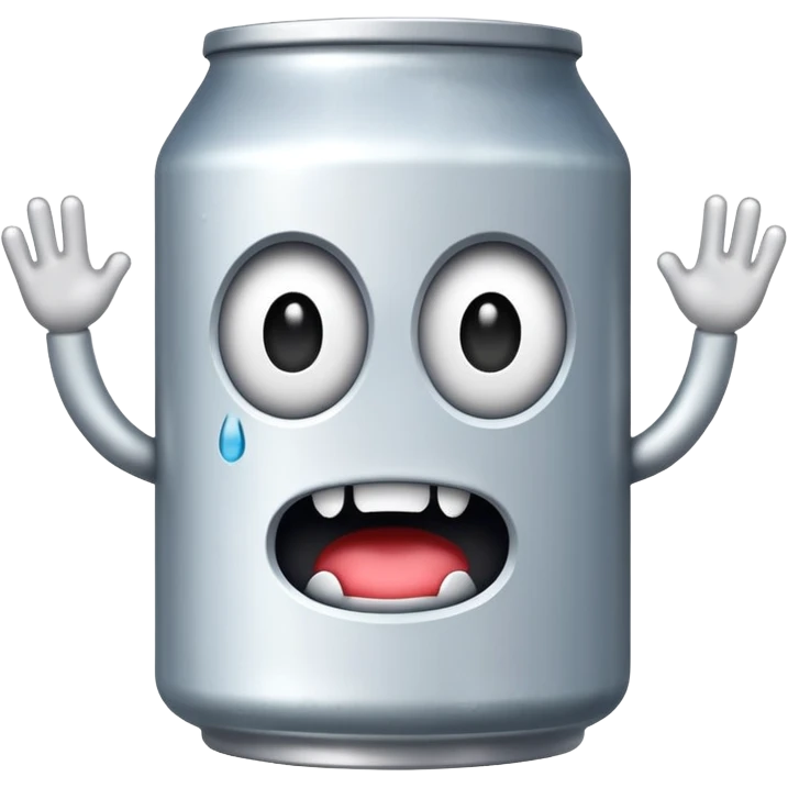 white monster can, energy drink emoji
