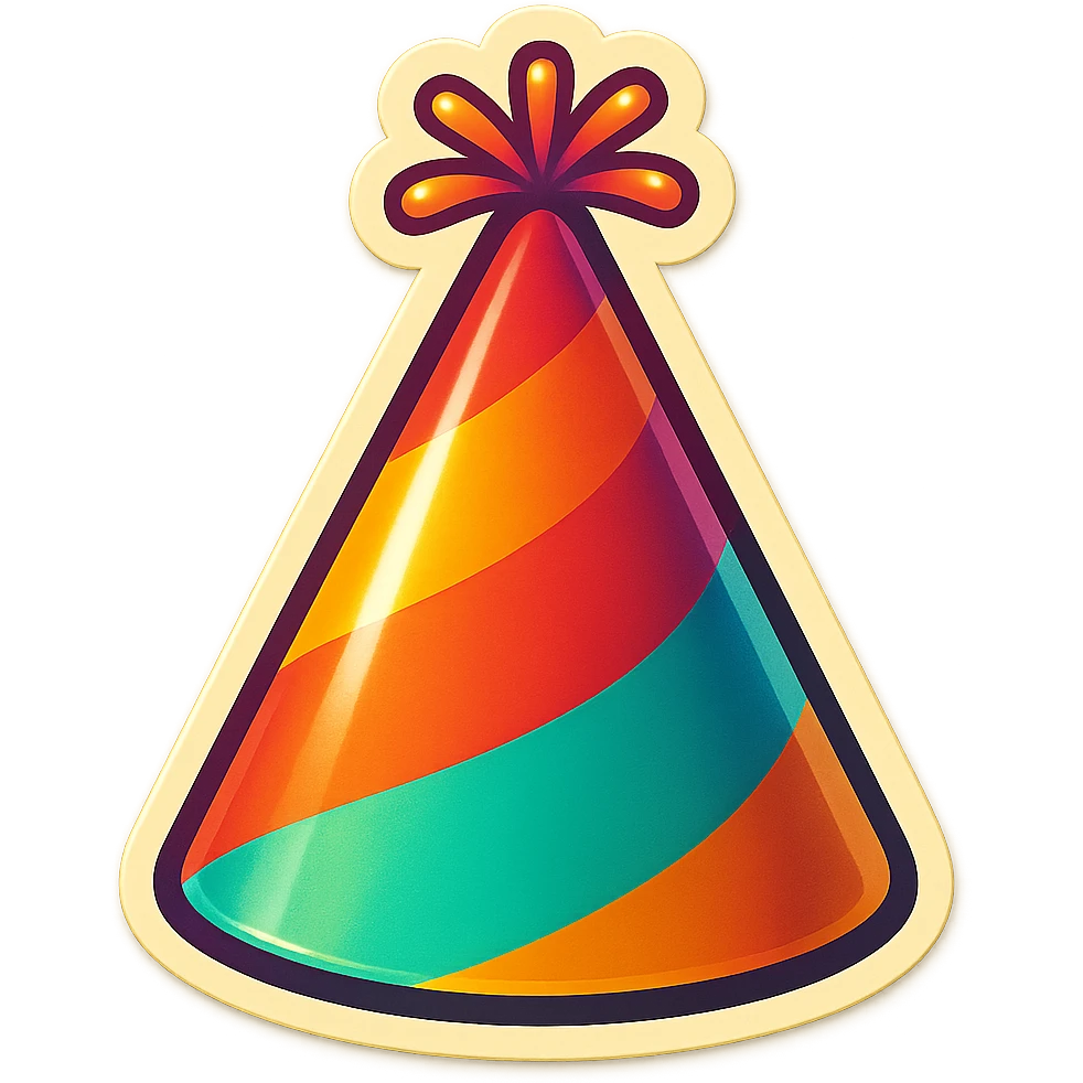 party hat emoji