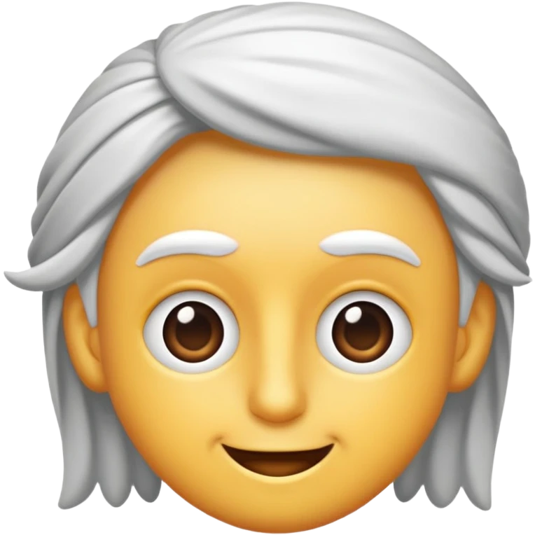 Kafasında siyah şapka olan sima emoji