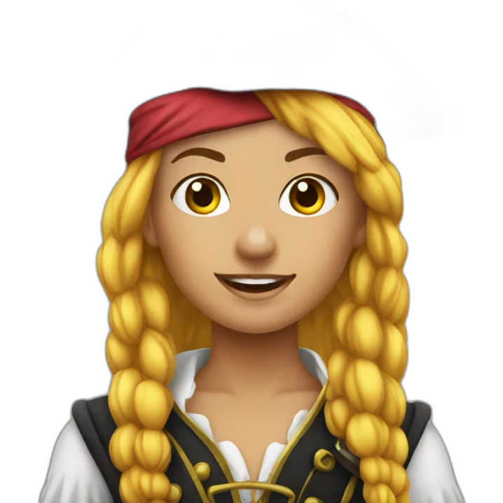 pirate girl emoji