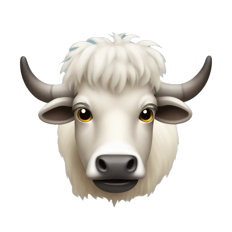 shaved yak emoji
