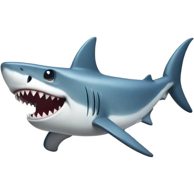 smiling shark emoji