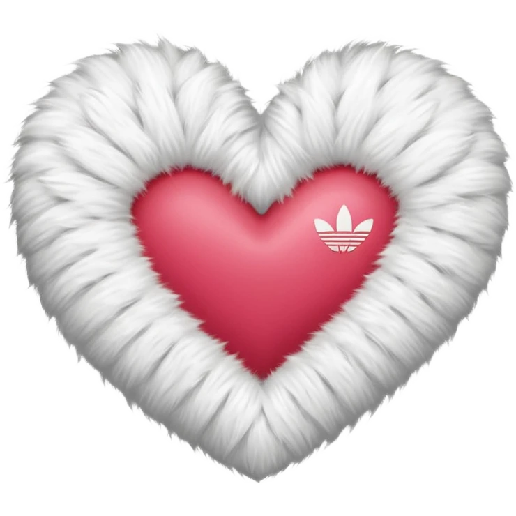 Adidas fur heart emoji