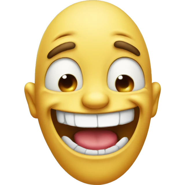 Ugly laughing emoji with snot emoji