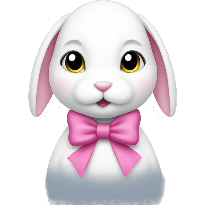 bunny with a pink ban emoji