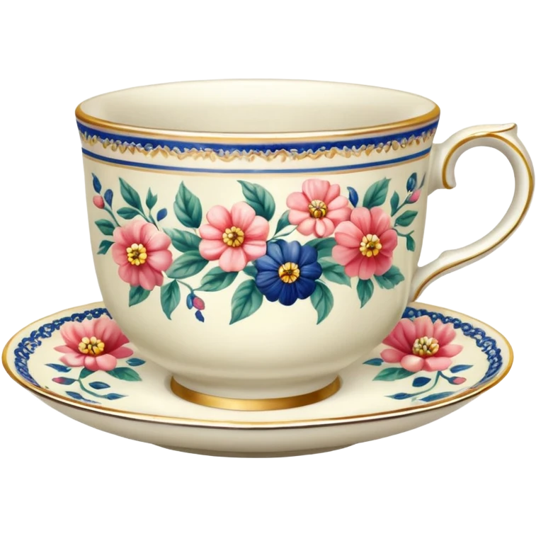 antique floral teacup emoji