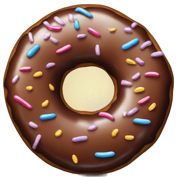 chocolate donut emoji