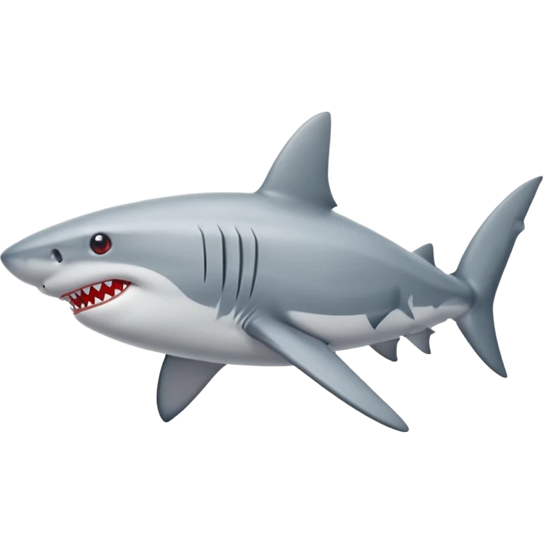 Shark wearing red shoes emoji