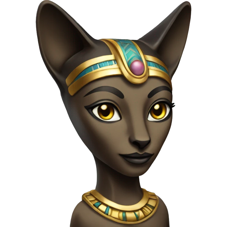 Figurine of the goddess Bastet emoji