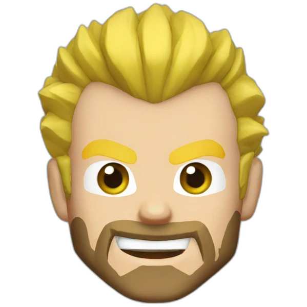 vegeta blond beard emoji