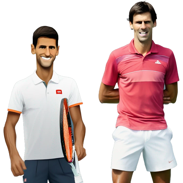 Novak Djokovic and Rafael Nadal emoji