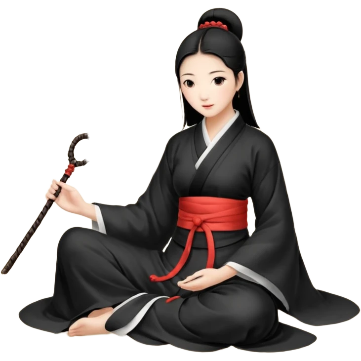 给我一个很丑的北京女人吃老北京鸡肉卷喝豆汁的emoji emoji