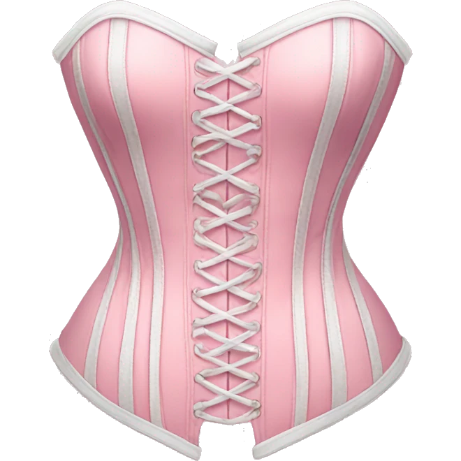 Pastel pink corset  emoji