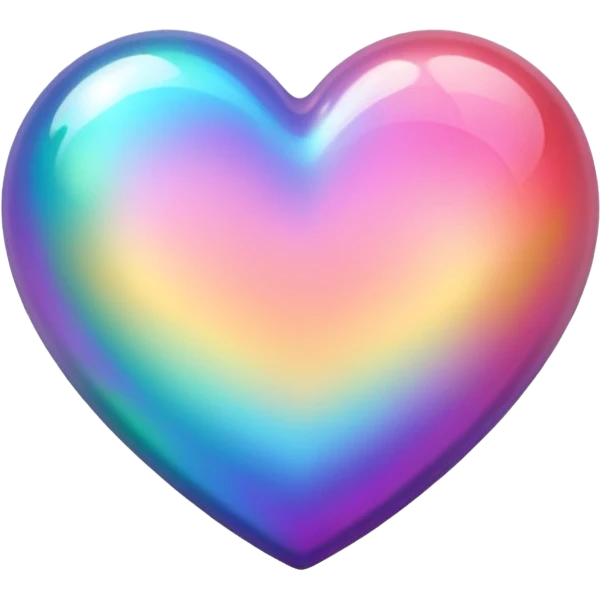 heart with a rainbow shimmer emoji
