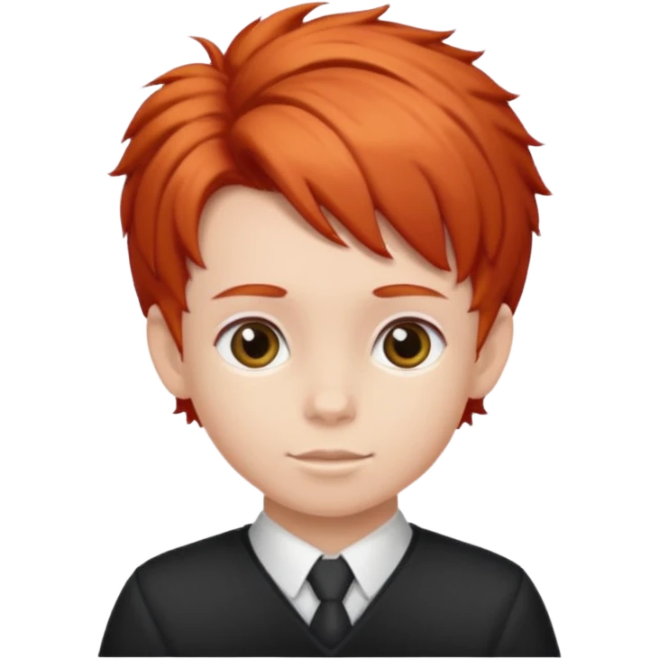 red kid with Bouffant emoji