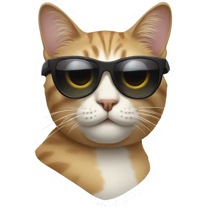 Cat with sunglasses emoji