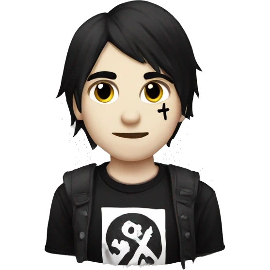 Emo boy with my chemical romance shirt emoji