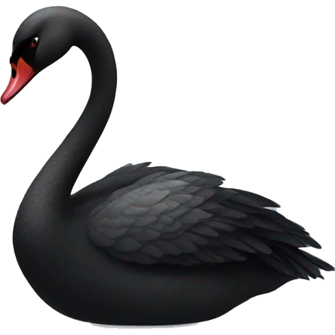Black swan emoji