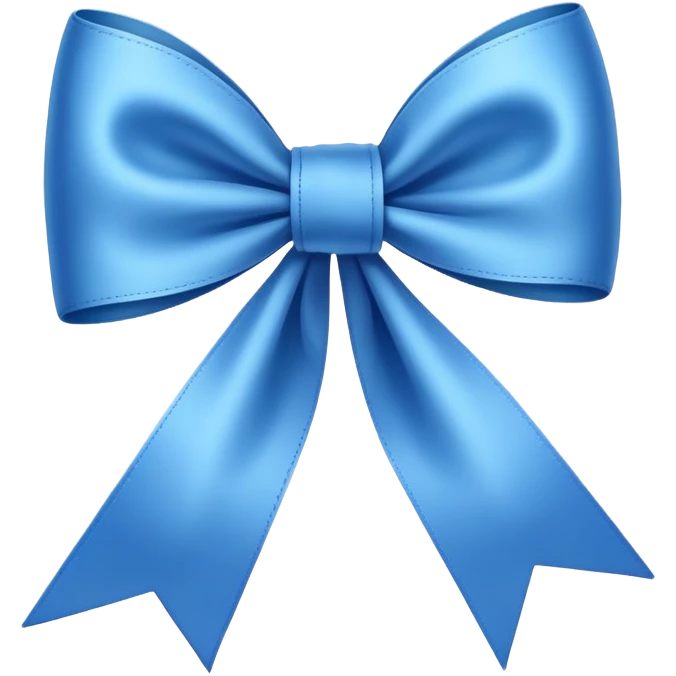 fiocco azzurro emoji