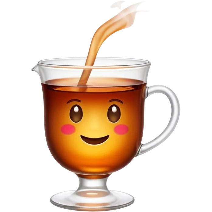 Cinematic Realistic Turkish Tea Pop Culture Emoji, featuring an inviting portrayal of a steaming glass of Turkish tea rendered with rich textures and warm, convivial lighting. emoji