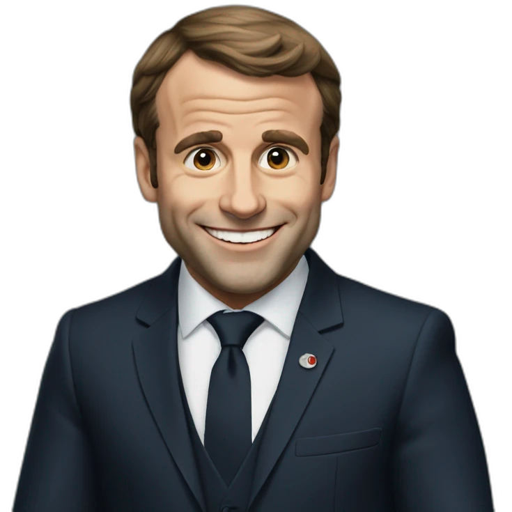Macron happy emoji